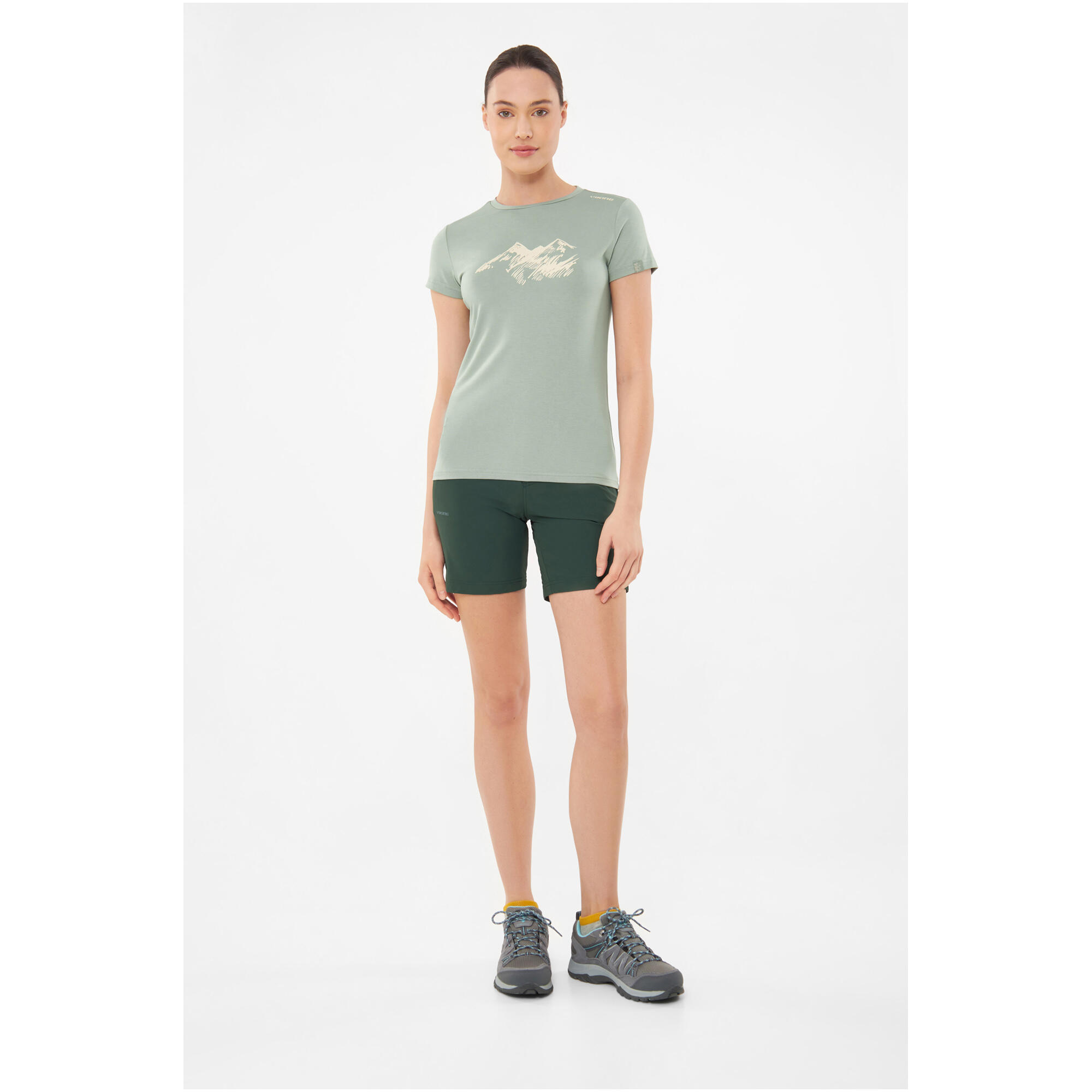 Tee Shirt Randonnée Femme Bambou Viking "Lenta Bamboo Light Lady" Vert 2/7