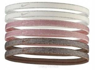 Bandeau Sport Motif/style Rayure Contrastée Sur Bord (Rose / Blanc)