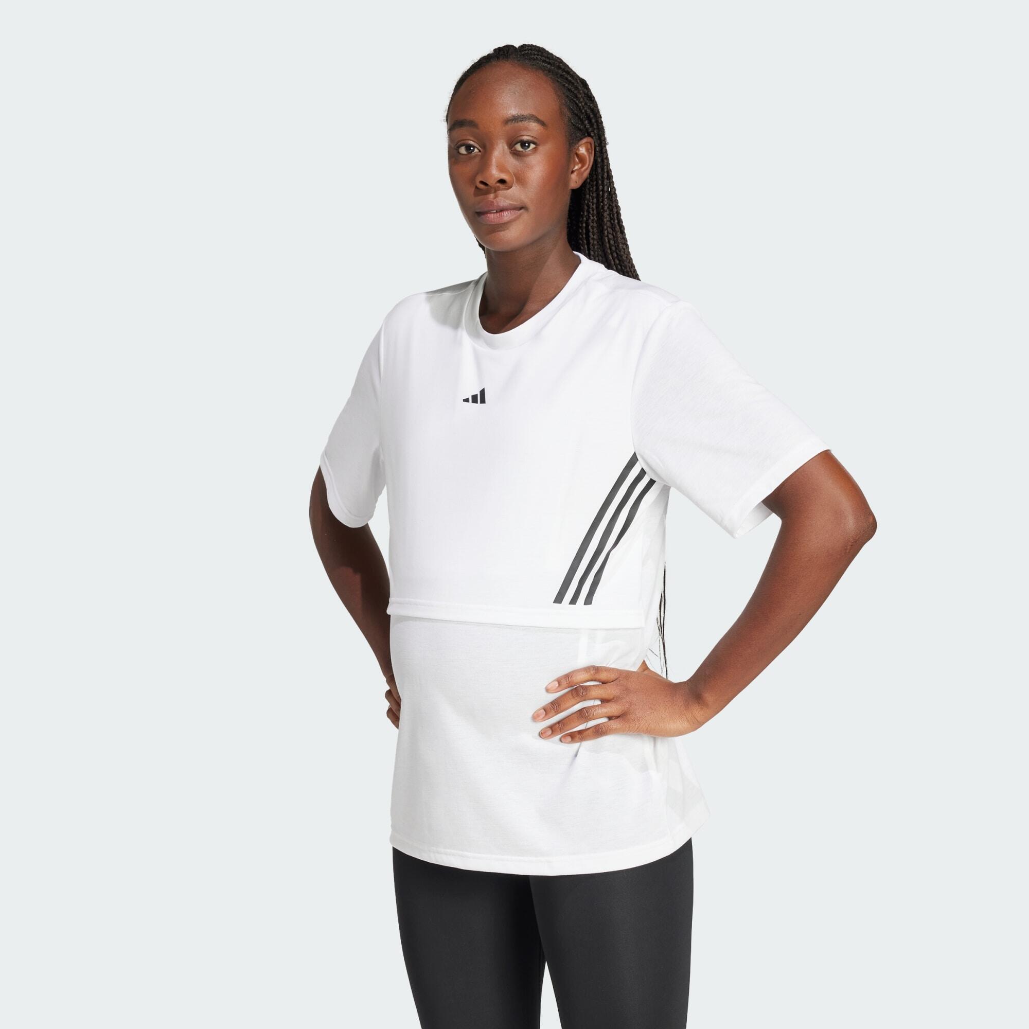 Adidas - T-shirt De Grossesse - T-shirt Manches Courtes - Blanc - S - Decathlon