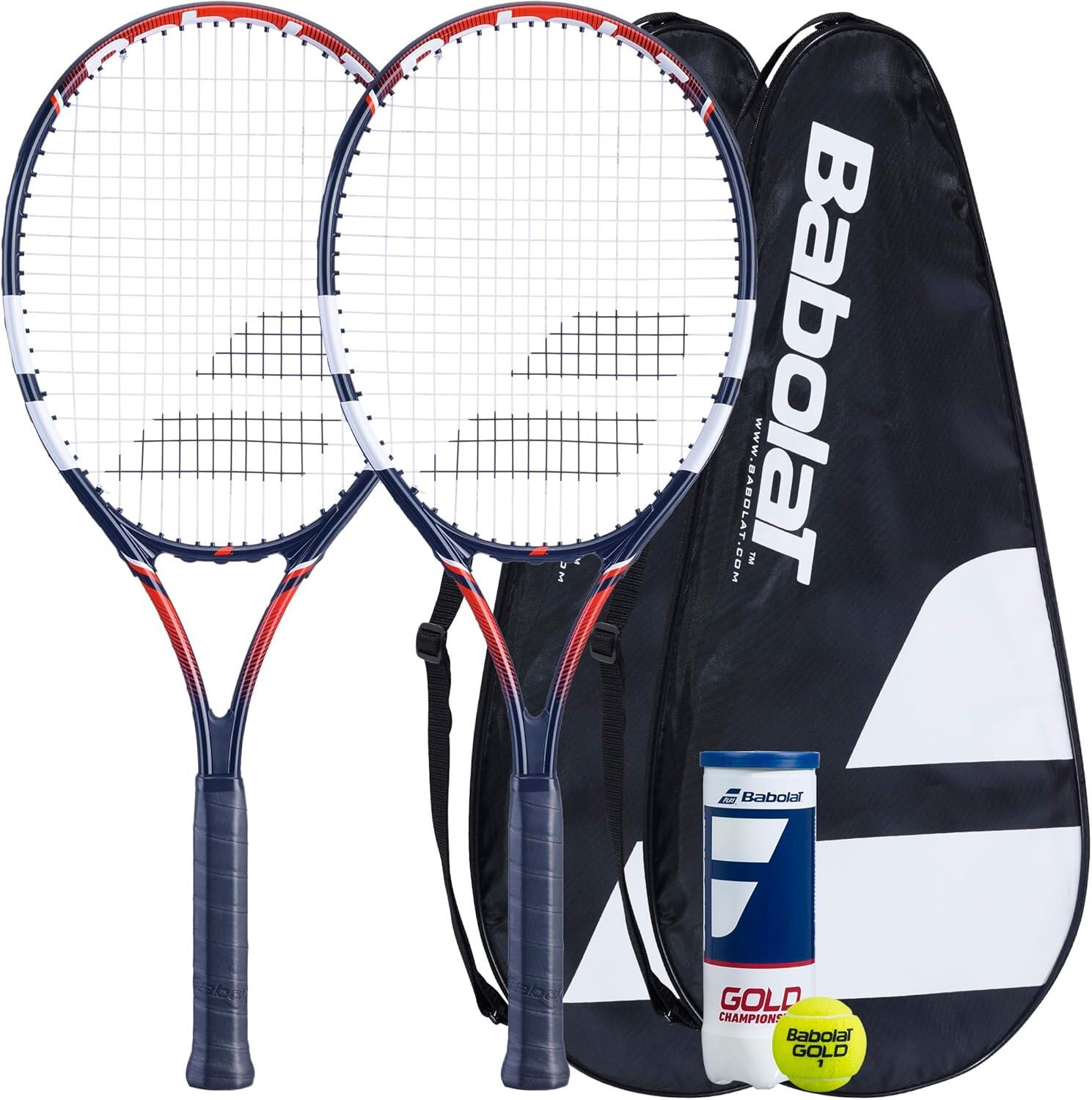 BABOLAT Babolat Falcon Adult Tennis Racket, Full Protective Cover & 3 Tennis Balls