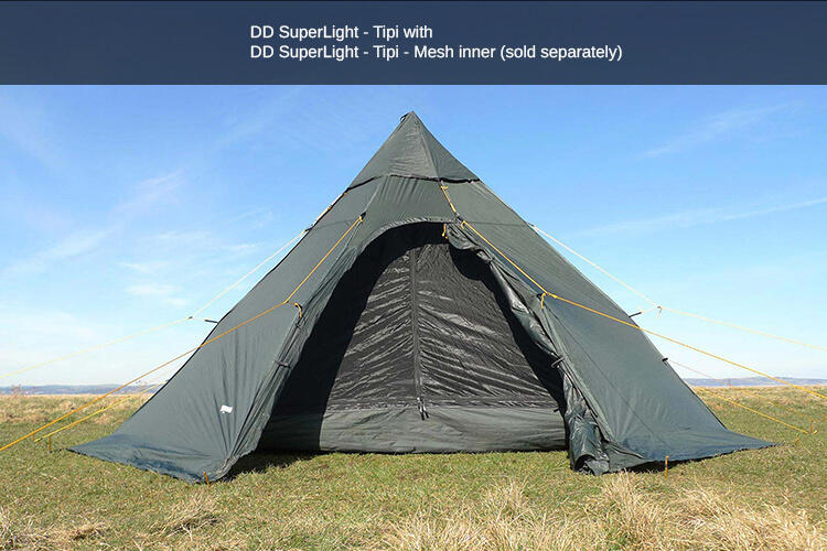 Adapost Plasa Anti Tantari DD Hammocks Superlight Tipi Inner Mesh 3/6