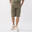 BERMUDA DYNAMIC WORLD EM JERSEY PESADO MILITARY GREEN ALGODÃO