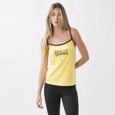 GRUNDES TANKTOP AUS DEHNBARER JERSEY BAUMWOLLE LEMON YELLOW BAUMWOLLE, MODAL, EL