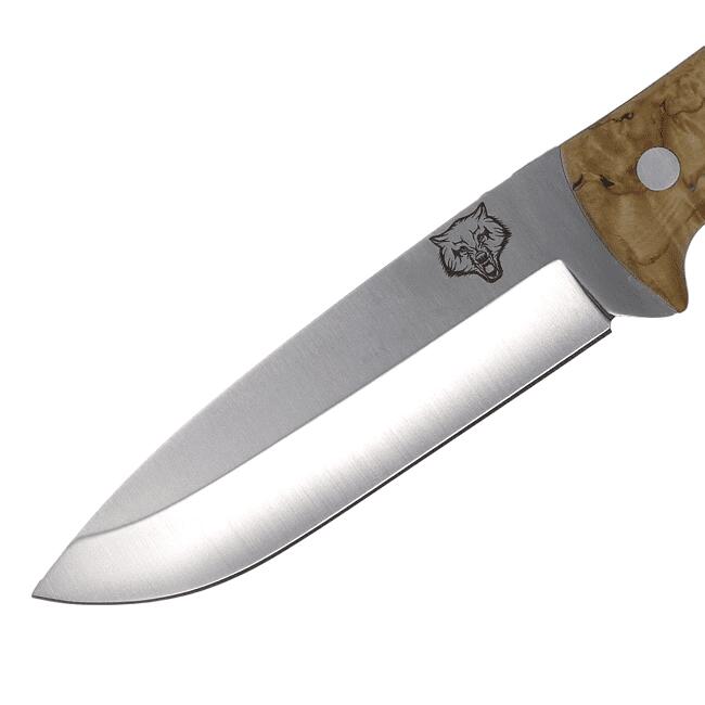 TBS Outdoor Timberwolf Camp knife - DELUXE Edition- Curly Birch