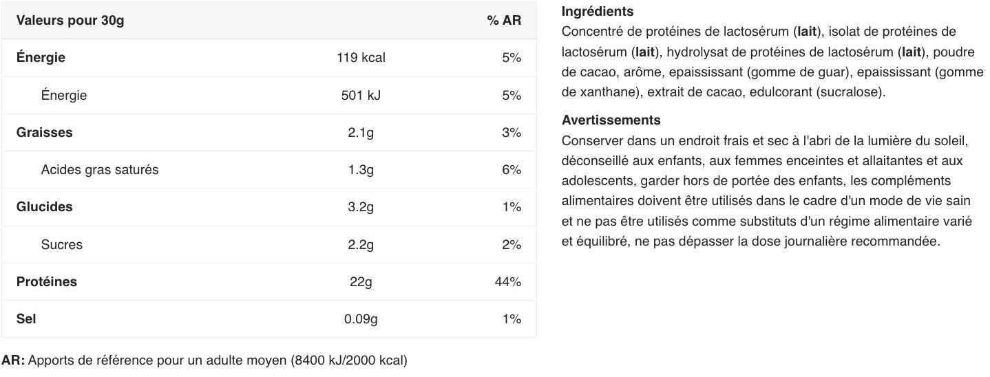 Delicious Whey Protein Powder - Chocolate Belga -2,2 kg 2/5