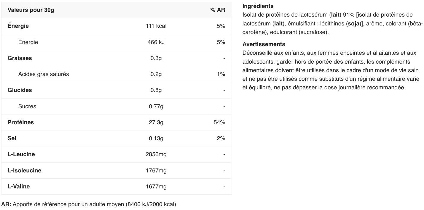 METAPURE - WHEY ISOLATE ZERO - Banana - 908 g 2/5
