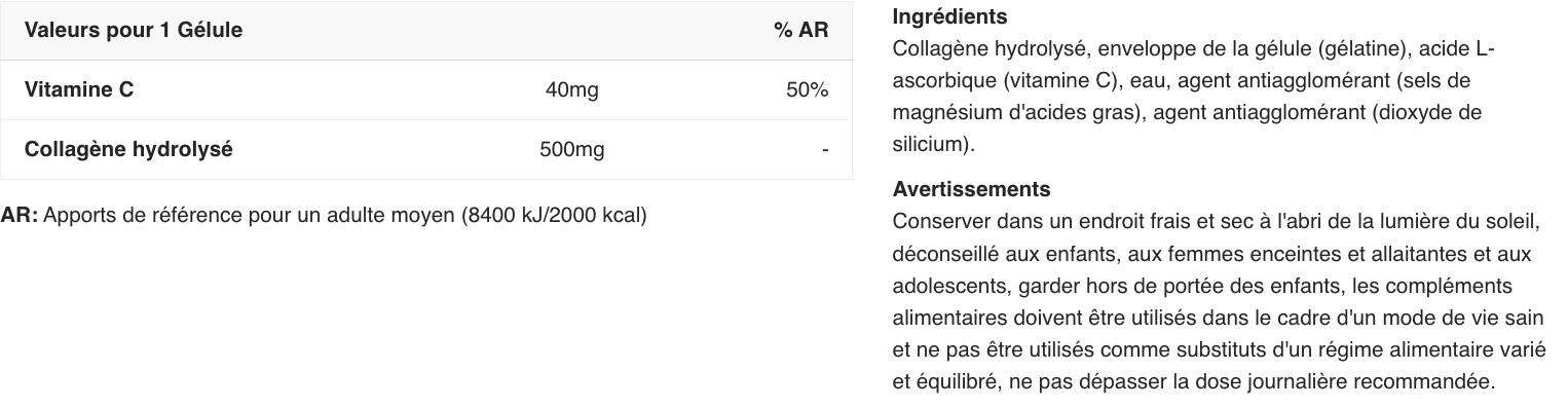 Collagène - Collagen - 90 Gélules 2/3