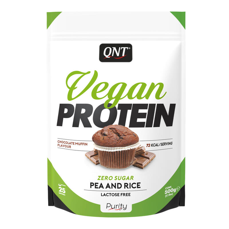 VEGAN PROTEIN POWDER - Queque de chocolate - 500 g Exclusivo Online                      3 cores disponíveis
 18,90€  Preço por quantidade 37,80€kg QNT VEGAN PROTEIN POWDER - Queque de chocolate - 500 gVendido e expedido por: NutriCorelam  (1)    
