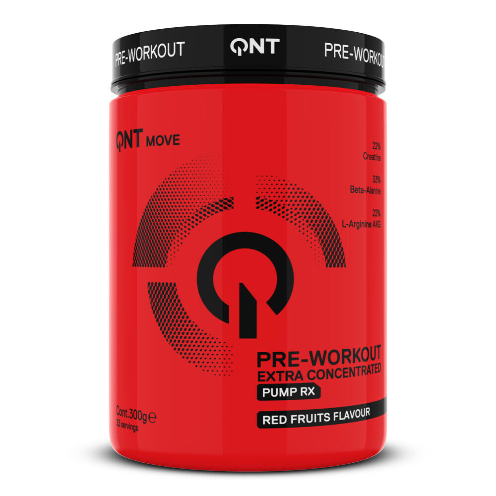 QNT Pre-workout - Pre-workout Pomp Rx (300g) - Rood Fruit