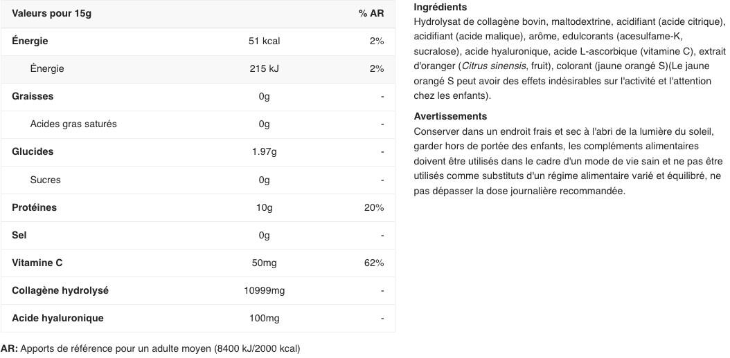 Collagène - Collagen Care - Orange 390g 2/3