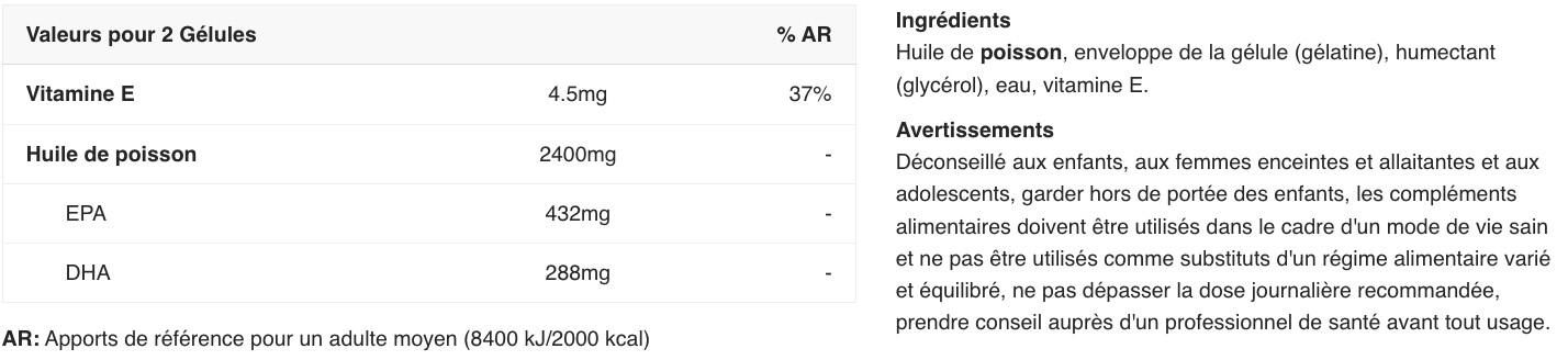 Oméga 3 - Omega 3 - 90 Gélules 2/3