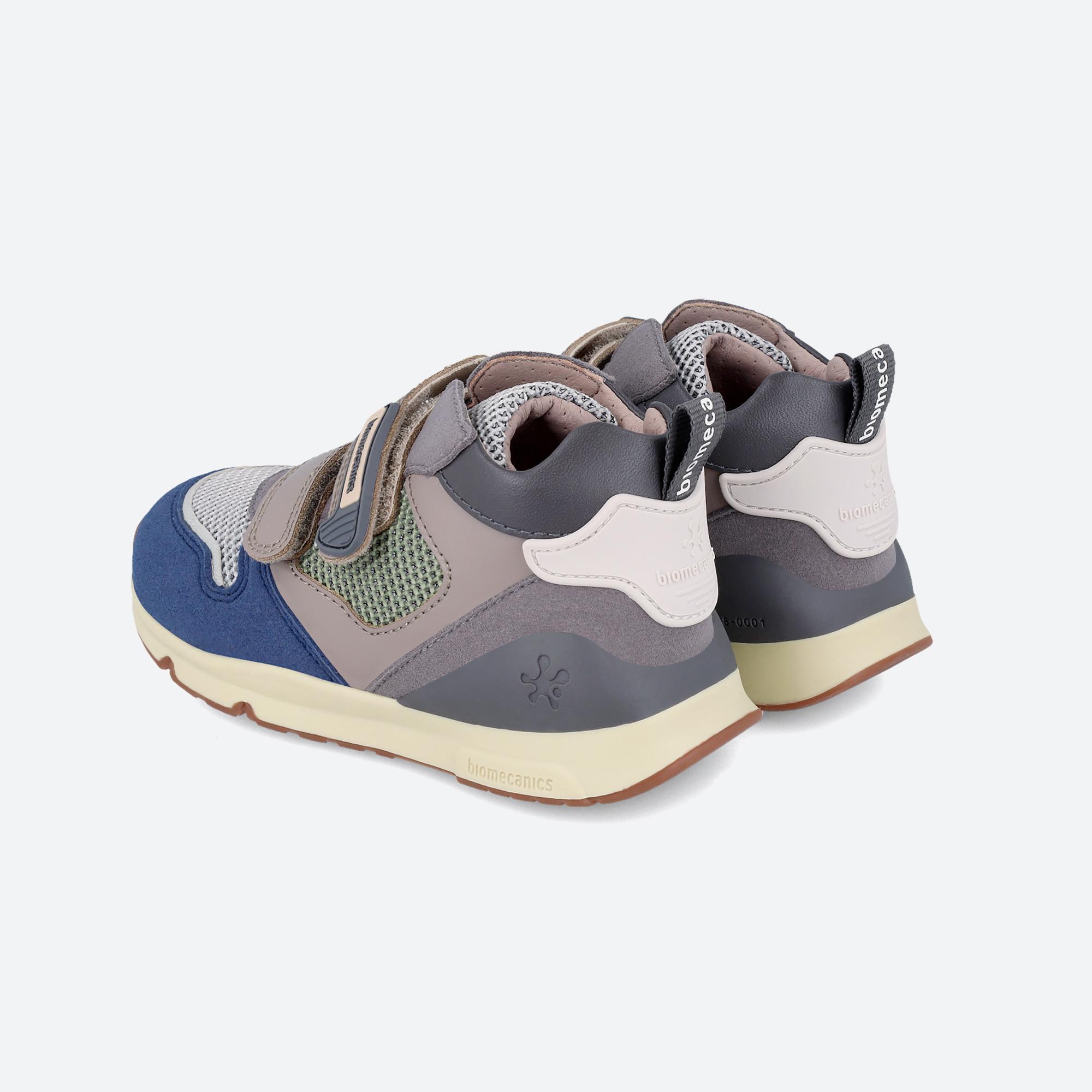 Zapatillas Abotinadas Caminar Niños Biomecanics 241241B Grises Cierre Adherente 3/6