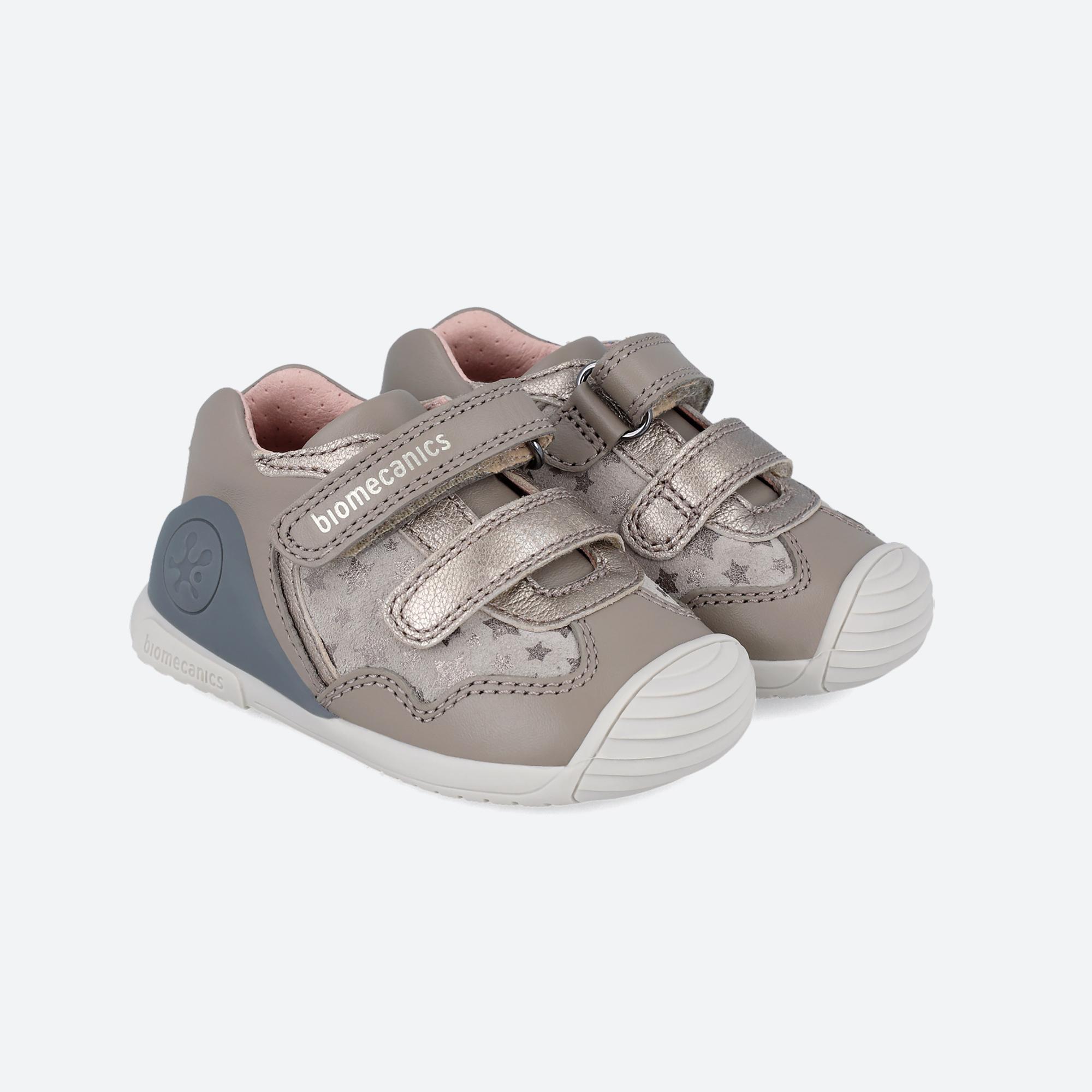 Zapatillas Deportivas Caminar Niños Biomecanics 241103A Grises Cierre Adherente 2/6