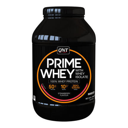 PRIME WHEY- 100 % Whey Isolate & Concentrate Blend - Fresa - 908 g