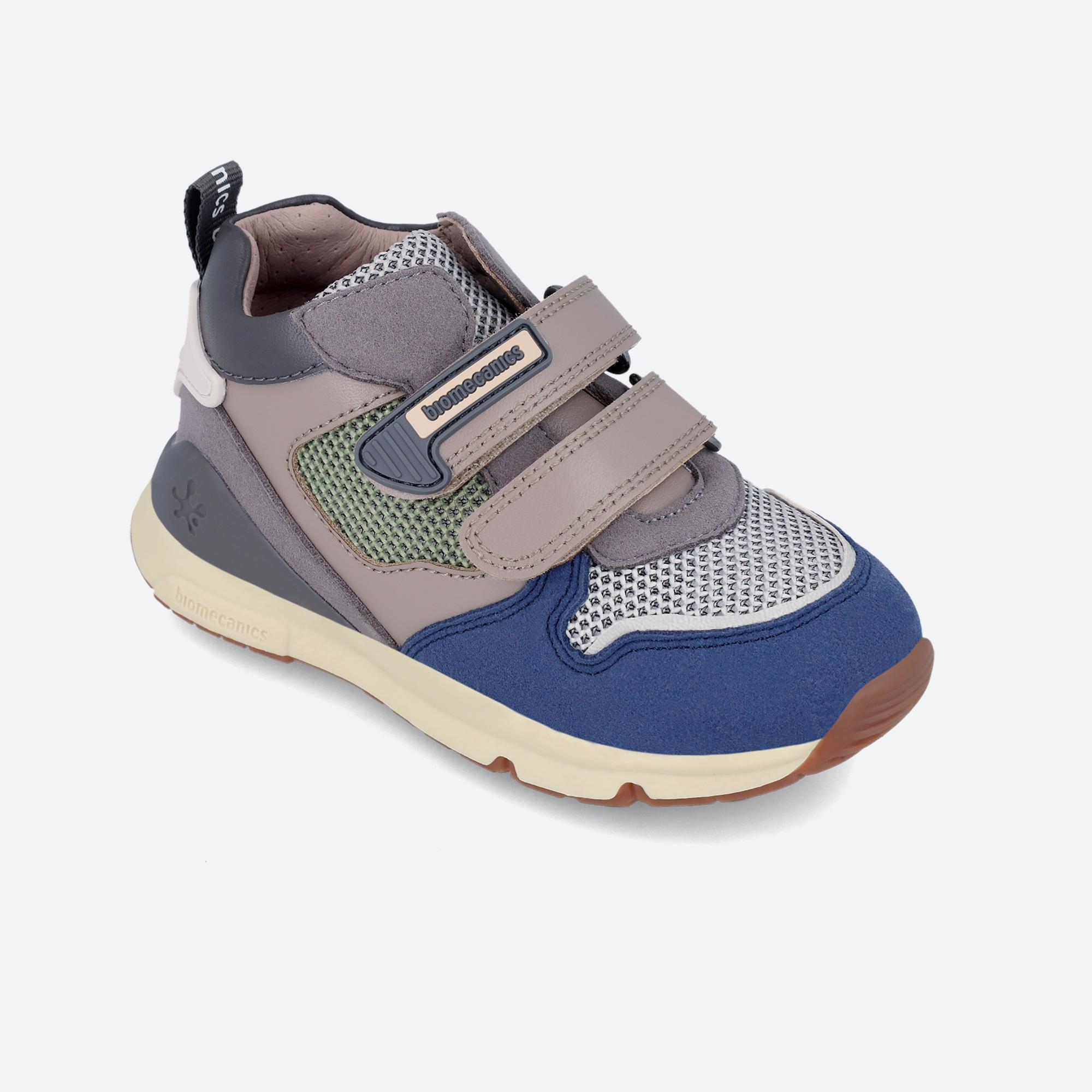 Zapatillas Abotinadas Caminar Niños Biomecanics 241241B Grises Cierre Adherente 4/6
