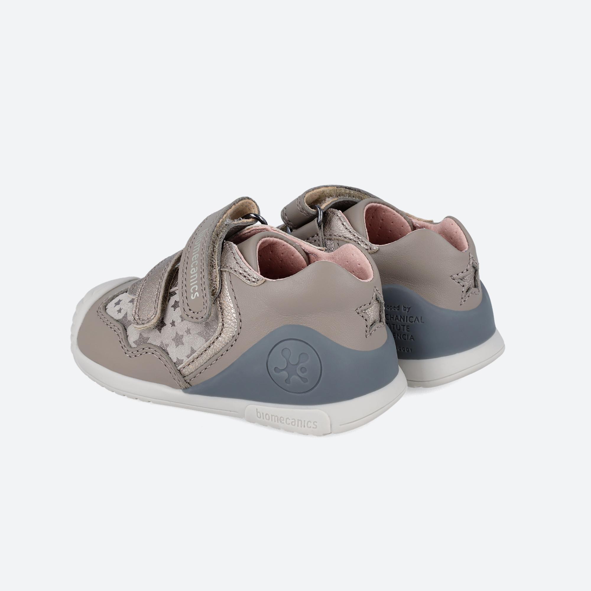 Zapatillas Deportivas Caminar Niños Biomecanics 241103A Grises Cierre Adherente 3/6
