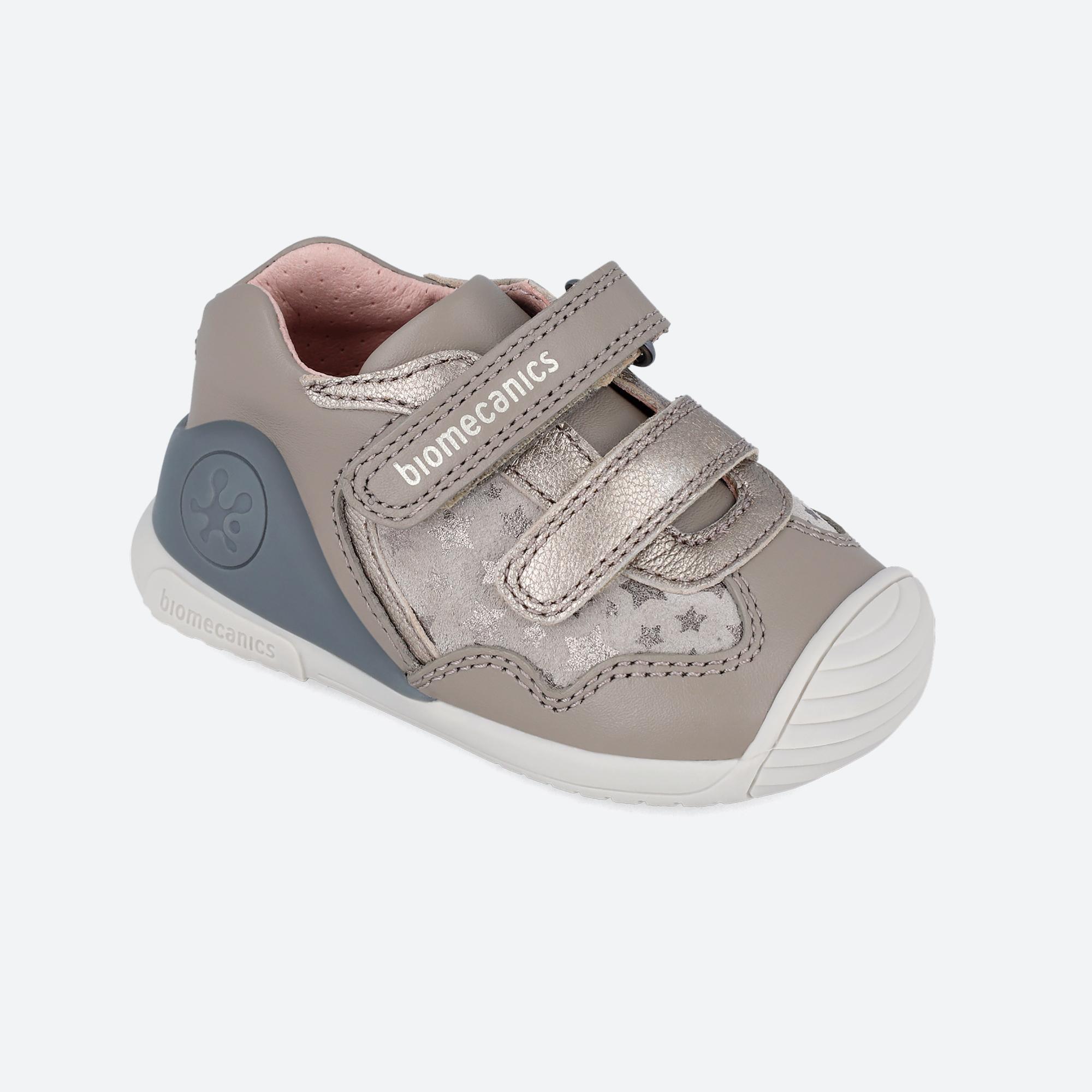 Zapatillas Deportivas Caminar Niños Biomecanics 241103A Grises Cierre Adherente 4/6