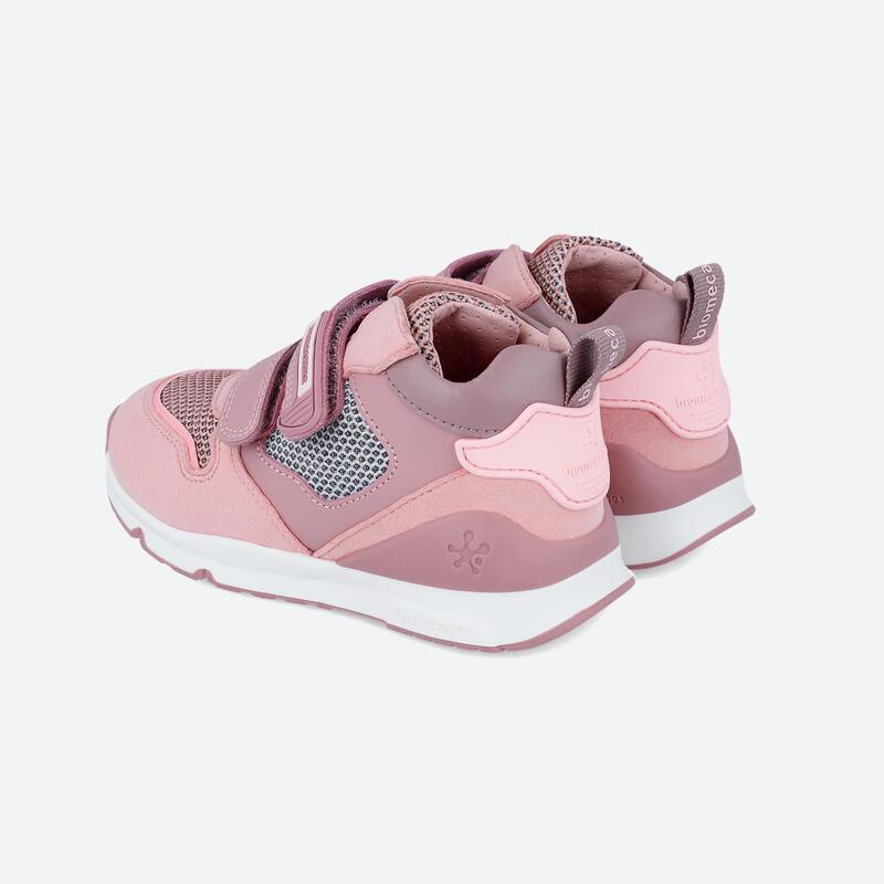 Zapatillas Abotinadas Caminar Niños Biomecanics 241241C Rosas Cierre Adherente