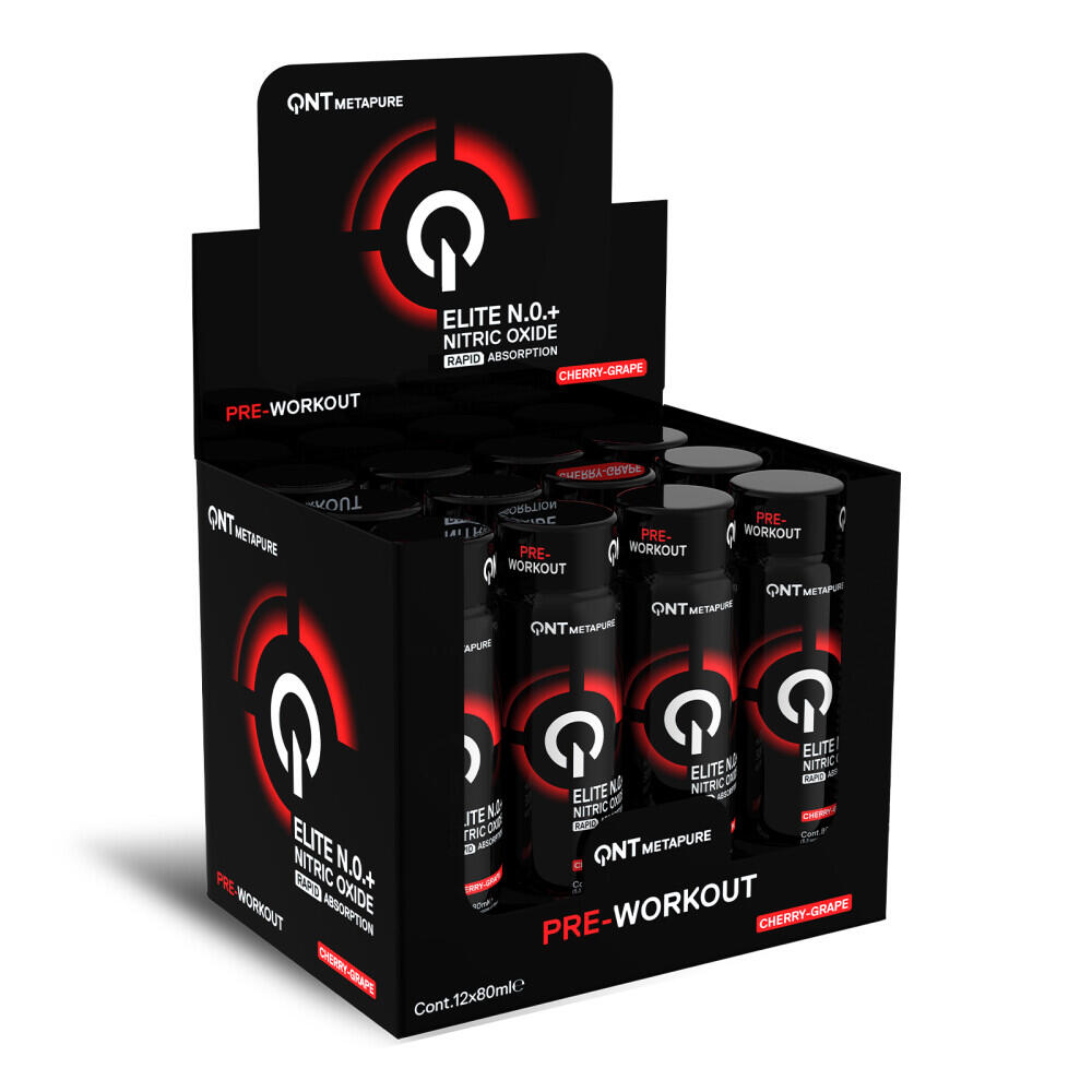 QNT Pre-workout NO+ Elite Shot 80ml QNT (Packung mit 12 Stück)