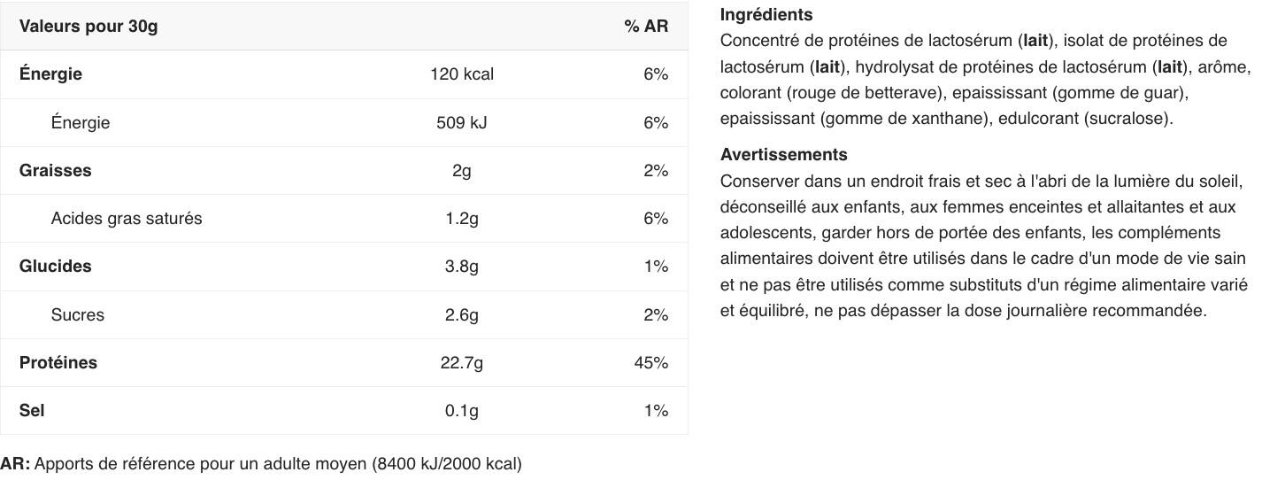 Whey isolate - Delicious Whey Protein - Fraise 2/5