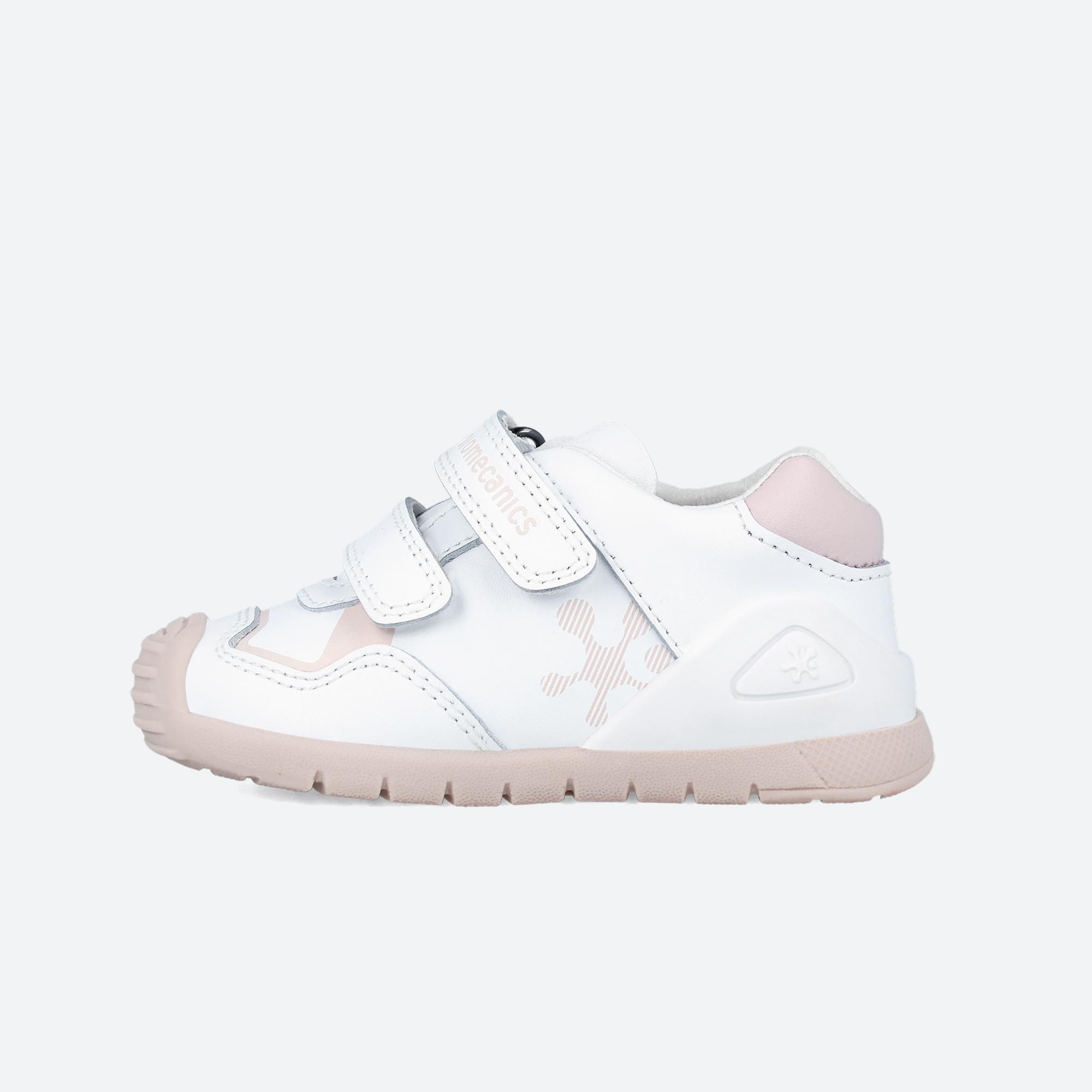 Zapatillas Caminar Bebé Biomecanics 241001B Blancas Doble Cierre Adherente 5/6