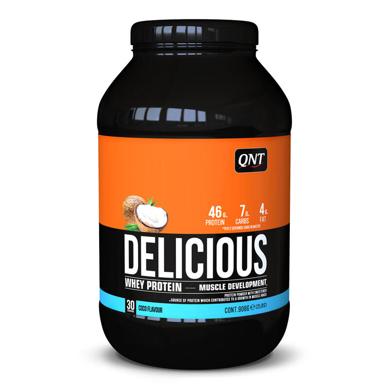 Delicious Whey Protein Powder - Coco - 908 g Exclusivo Online                                   6 cores disponíveis
 44,99€  Preço por quantidade 49,99€kg QNT Delicious Whey Protein Powder - Coco - 908 gVendido e expedido por: Outdoor Lux    
