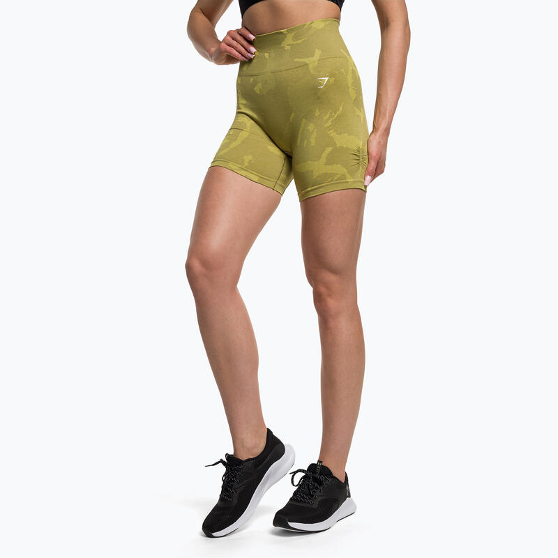 Short d'entraînement sans couture Gymshark Adapt Camo Savanna pour femme