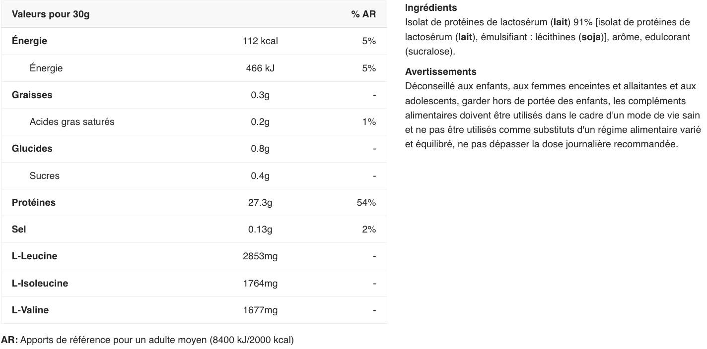 Metapure Whey Protein Isolate 2/5