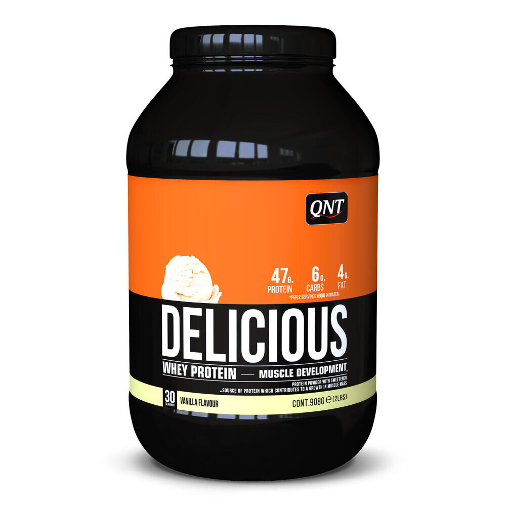 QNT Delicious Whey Protein Powder - Vaniglia - 908 g