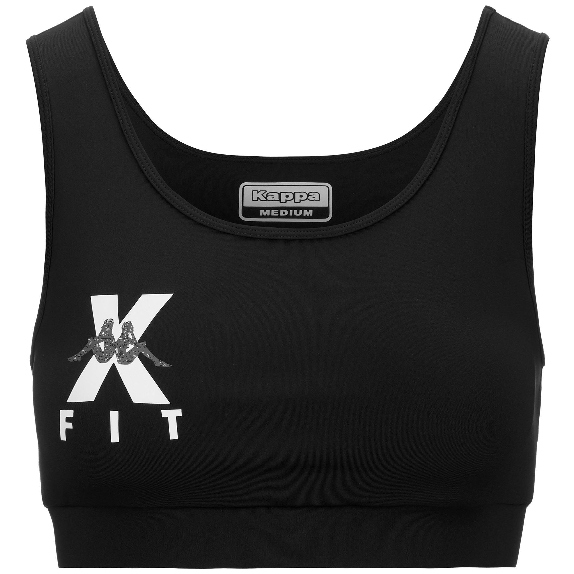 Kappa - Brassière Running Femme Kombat Wkt Etilea Noir - Top - Noir - Decathlon