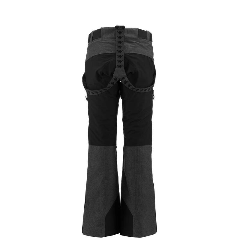 kappa pantaloni da donna in poliestere nero da fitness