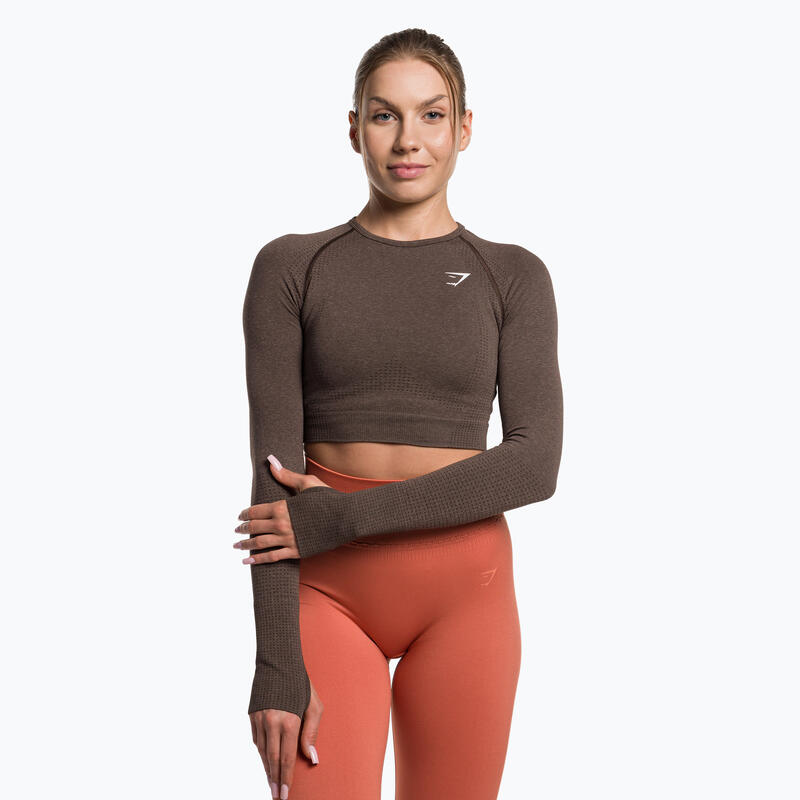 Dámský fitness top s dlouhým rukávem Vital Seamless Crop Top