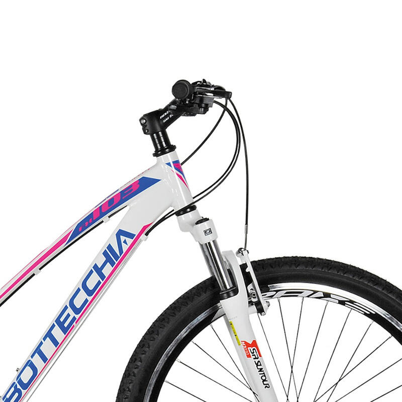 Bicicleta de Montaña 27,5" Bottechia 103 Blanca/Rosa 21V