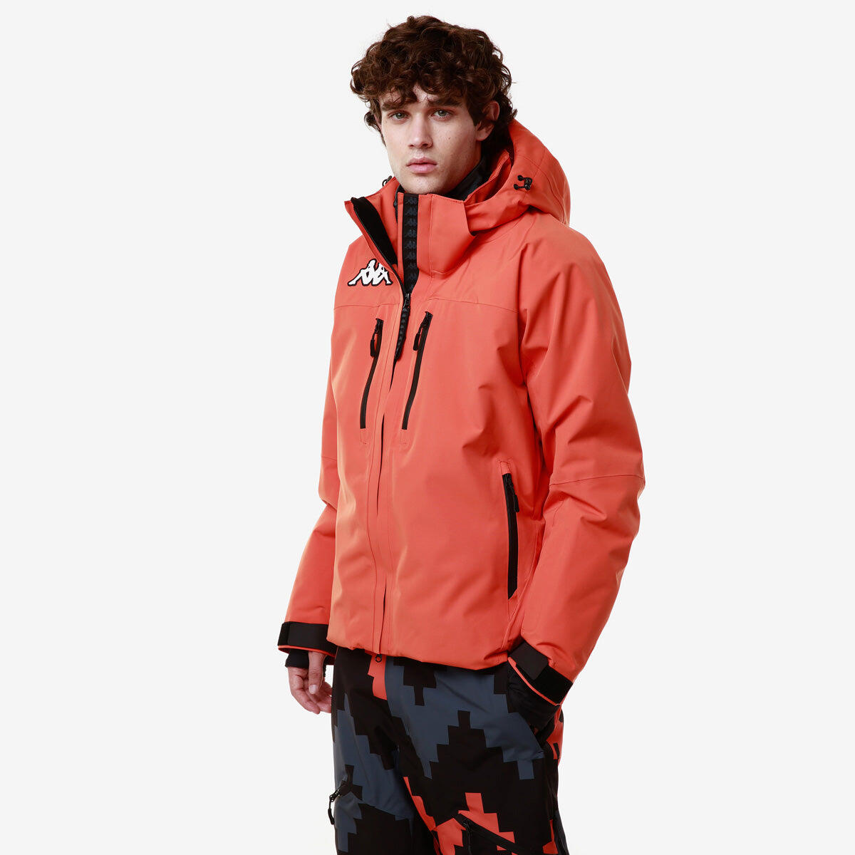 Manteau de ski manches longues homme 6Cento 611P orange 6/7