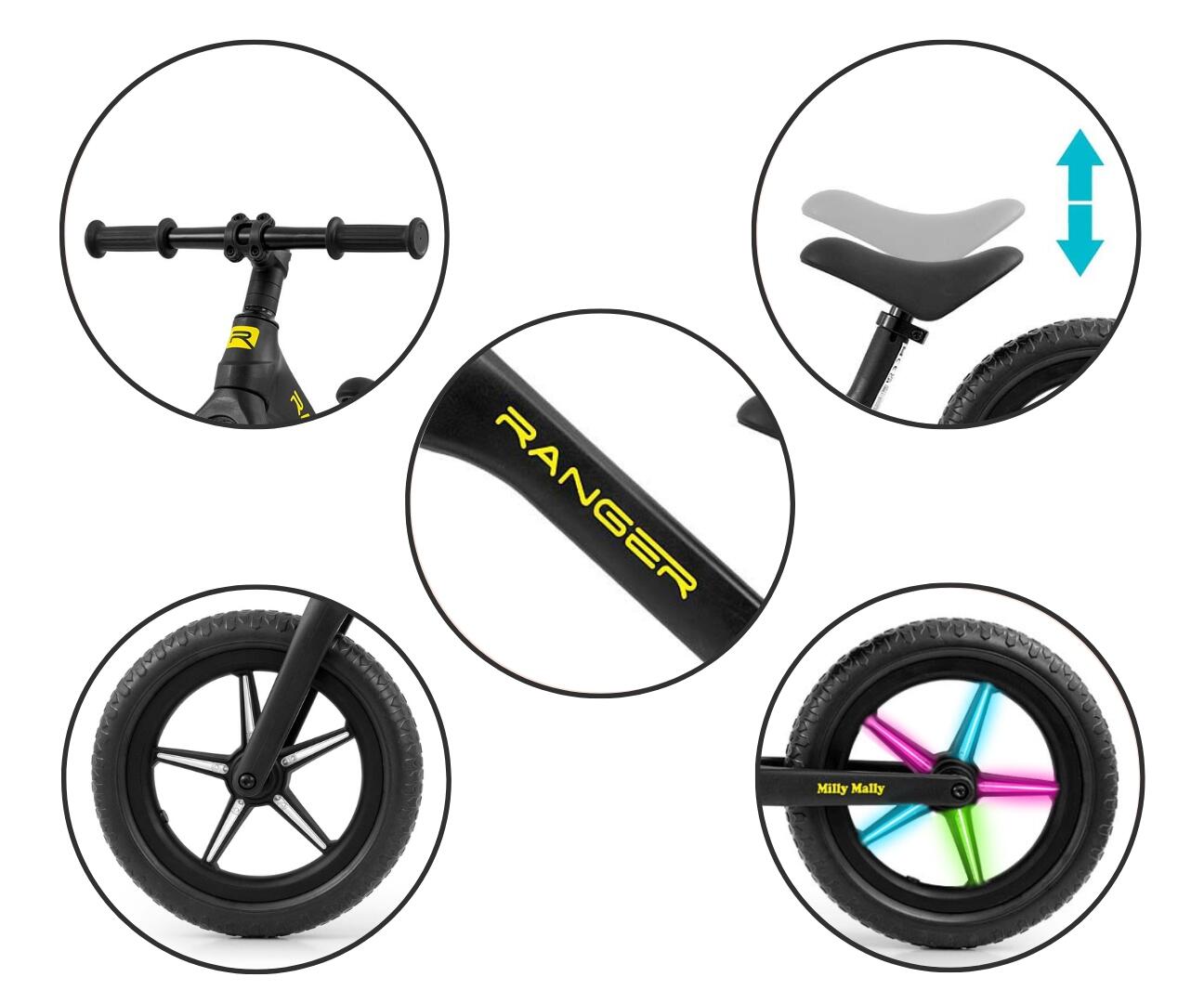 Draisienne Milly Mally Ranger Flash Noir 6/7