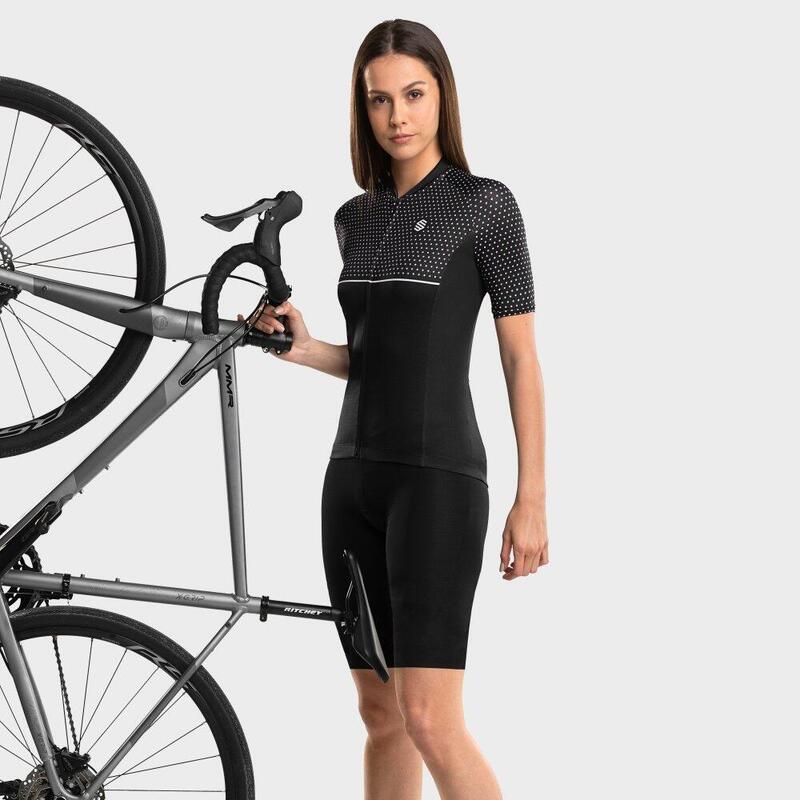 Damen Radsport ultraleichtes radtrikot für M3 Milano SIROKO Schwarz