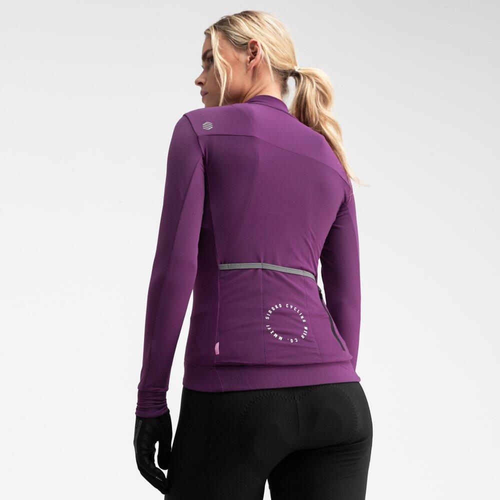 Women's thermal cycling jersey M4 Münster Plum