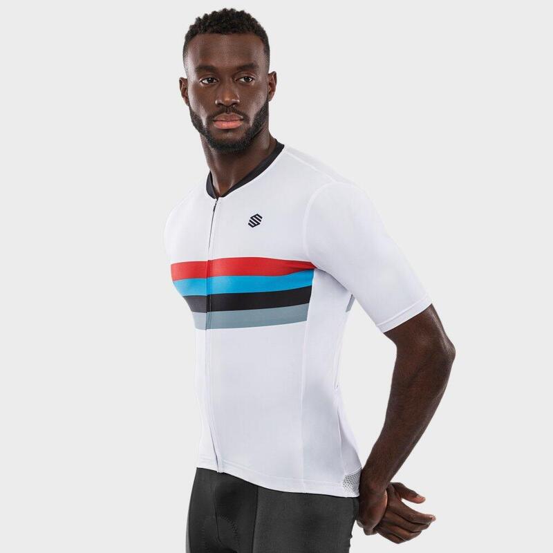 Maillot vélo manches courtes homme Cyclisme M2 Westfalia Blanc