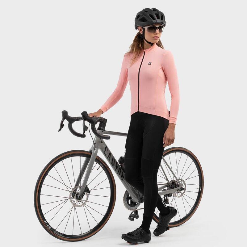 Maillot ciclismo térmico mujer M4 Danseuse SIROKO Rosa Melocotón