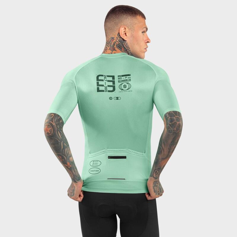 Heren Wielrennen   wielershirt Bio Nomad Slalom Groen