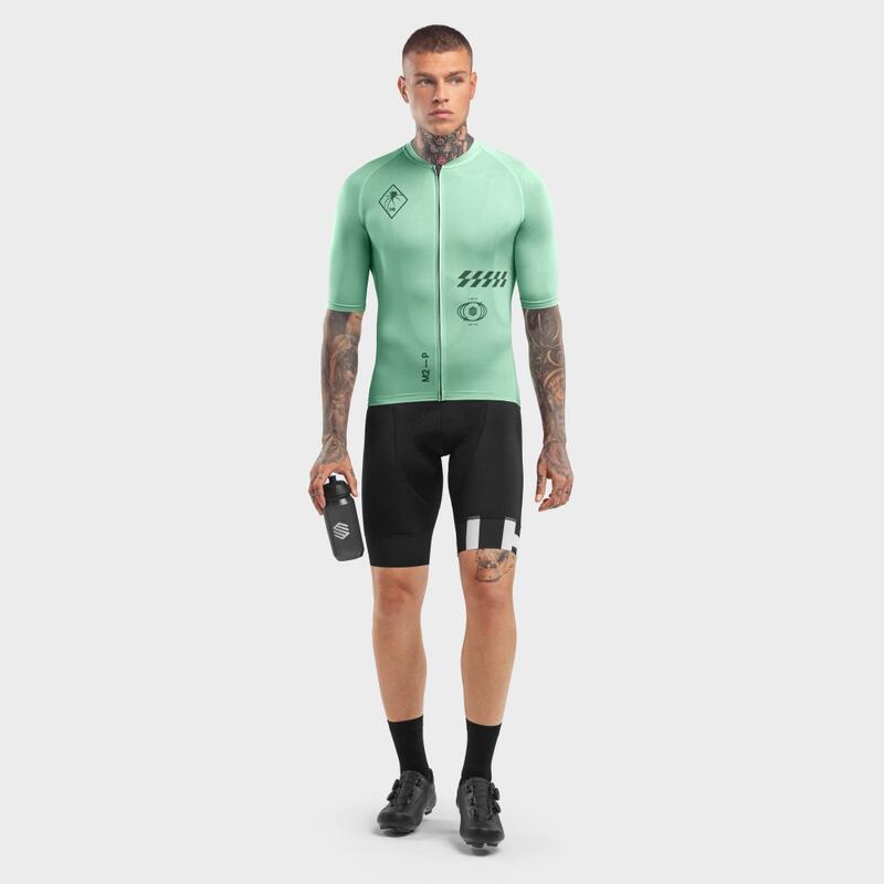 Heren Wielrennen   wielershirt Bio Nomad Slalom Groen