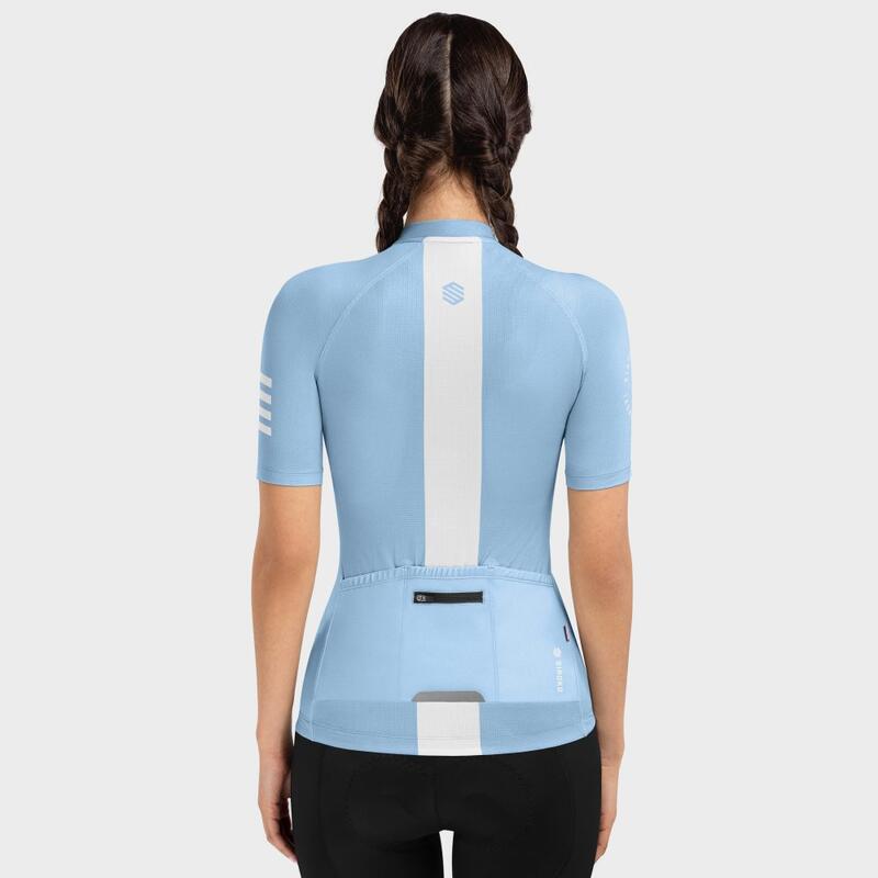 Maglia da ciclismo ultraleggera da donna M3 Caleta SIROKO Blu Elettrico