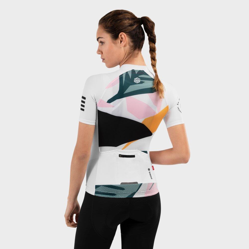 Maglia ciclismo donna manica corta M2 Pinerolo Bianco