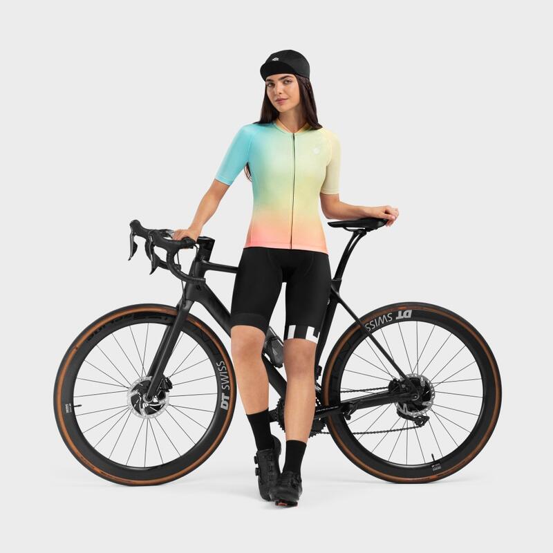 Maglia da ciclismo a maniche corte donna M2 Angles SIROKO Giallo