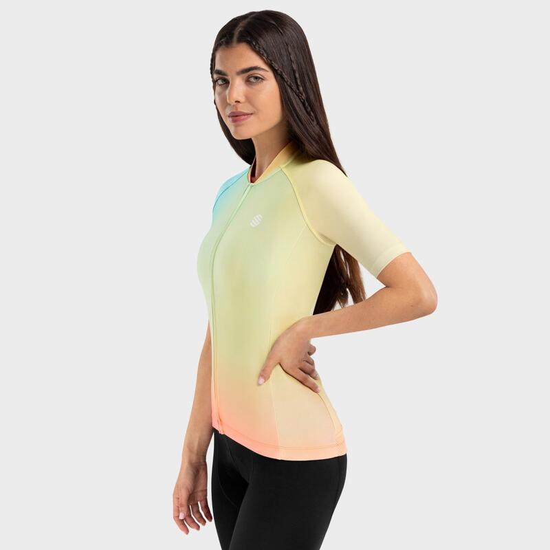 Maglia da ciclismo a maniche corte donna M2 Angles SIROKO Giallo