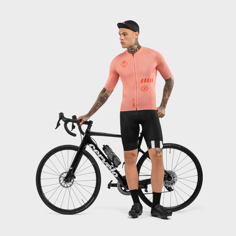 Maillot biodegradable hombre ciclismo Bio Nomad Keirin SIROKO Naranja