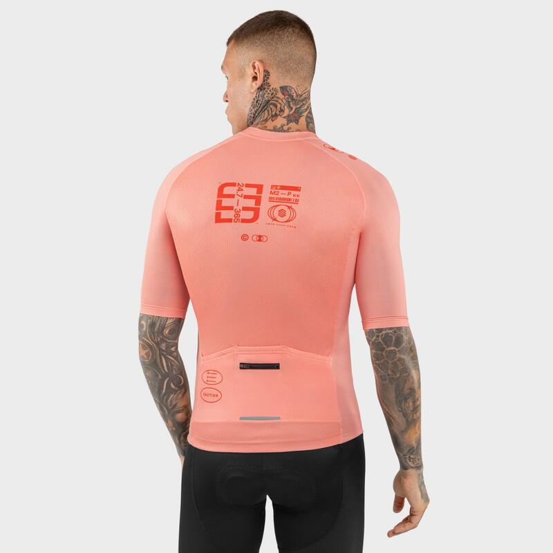 Maillot biodegradable hombre ciclismo Bio Nomad Keirin SIROKO Naranja