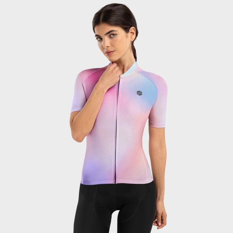 Maglia da ciclismo a maniche corte donna M2 Aura SIROKO Rosa Bubblegum