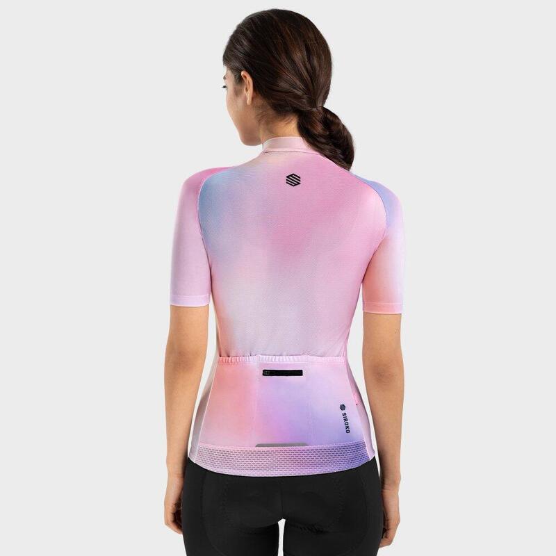 Maglia da ciclismo a maniche corte donna M2 Aura SIROKO Rosa Bubblegum