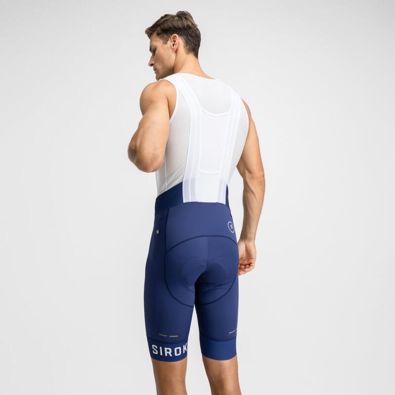 Heren Wielrennen korte fietsbroek BX Umbrail SIROKO Marineblauw